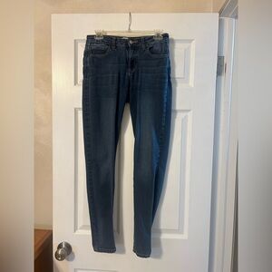 CELLO | Blue Straight Leg Skinny Jeans Classic Style, Size 7 (Juniors)